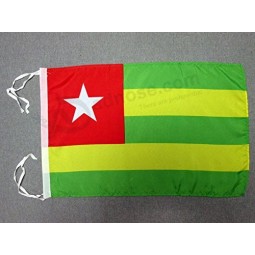 Togo Flag 18'' x 12'' Cords - Togolese Small Flags 30 x 45cm - Banner 18x12 in