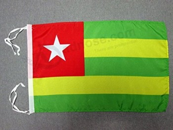 togo flag 18 '' x 12 '' corde - togolese small flags 30 x 45cm - banner 18x12 in