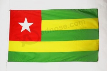 Togo vlag 3 'x 5' - Togolese vlaggen 90 x 150 cm - banner 3x5 ft