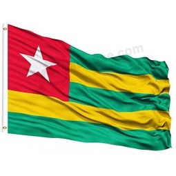 togo country flag 3x5 ft bedrucktes polyester Fly togo national flag banner mit messingösen