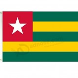 금관 악기 밧줄 고리 3 x 5 Ft를 가진 토고 깃발 3x5 발 폴리 에스테 togolese 국기 폴리 에스테