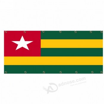 Oeillets en laiton robuste Drapeau en maille du Togo