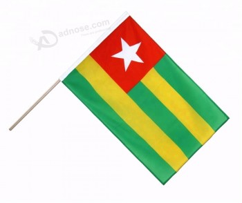 billige benutzerdefinierte Togo Hand wehende Flaggen