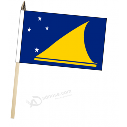 Новая Зеландия Токелау большой ручной размахивая флагом с высоким качеством