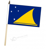 Nieuw-Zeeland tokelau grote hand zwaaien vlag met hoge kwaliteit