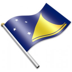 トケラウ諸島の旗アイコン| 3Dフラグ-世界のアニメーションの手を振る旗