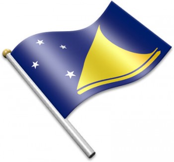 Flaggenikonen von tokelau | 3D Flags - animierte wehende Flaggen der Welt