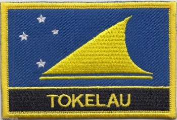 ニュージーランドトケラウ州旗刺繍パッチ-縫製またはアイロン