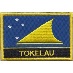 Bestickter Aufnäher mit neuseeländischer Tokelau-Flagge - annähen oder aufbügeln