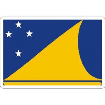 флаг Токелау - прямоугольная наклейка с высоким качеством