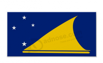 Cartel de la bandera mundial de tokelau con alta calidad