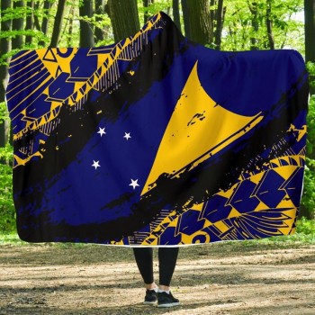 トケラウ諸島旗フード付き毛布ノラスタイルJ98