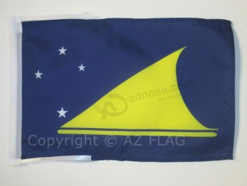 tokelau flagge 18 '' x 12 '' schnüre - neuseeland kleine fahnen 30 x 45cm - banner 18x1