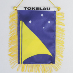 kleine mini autoruit achteruitkijkspiegel tokelau vlag