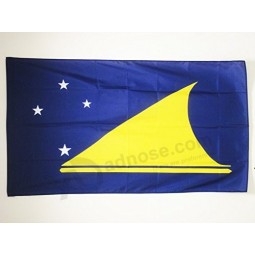 FLAG Tokelau Flag 3' x 5' for a Pole - New Zealand Flags 90 x 150 cm - Banner 3x5 ft with Hole
