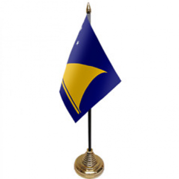 Usine personnalisé bureau décoratif mini Tokelau table bureau drapeau