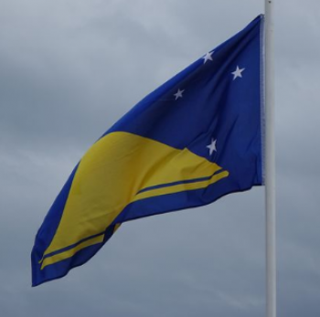 tecido de poliéster de alta qualidade tokelau banner flag factory