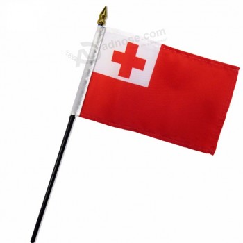 bandeiras de mão nacional de poliéster tonga