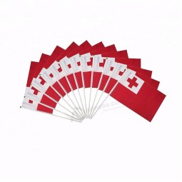 Tonga Polyester Schreibtisch außerhalb winken Parade Tongan Land Hand Fahnen