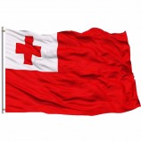 2019 Tonga vlag 3x5 FT 90x150cm banner 100d polyester aangepaste vlag metalen doorvoertule