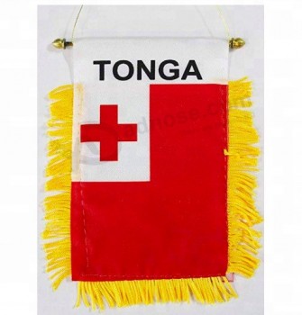 janela de tonga pendurada bandeira com seu logotipo