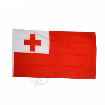 Venta caliente por encargo barato bandera nacional del país de tonga