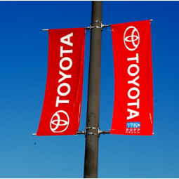 gedruckte Toyota Logo Street Pole Flag Banner für Werbung