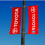 geprint toyota logo straatpaal vlag banner voor reclame