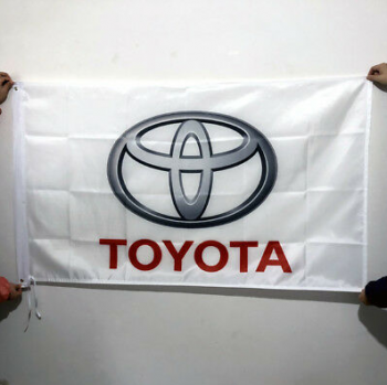 kundenspezifische Polyester Toyota-Fahne Toyota-Flagge für förderndes