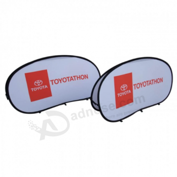 Bohnenform tragbare Pop-up Toyota Banner für den Sport