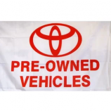 Drapeau de bannière Toyota en polyester 3x5ft personnalisé d’usine