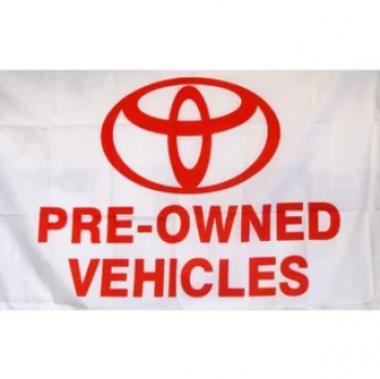 Drapeau de bannière Toyota en polyester 3x5ft personnalisé d’usine