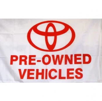 Fábrica personalizada 3x5ft poliéster Toyota bandera bandera