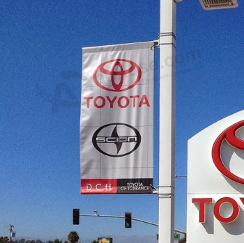 Vente chaude Toyota Street Banner Mazda Pole Flag