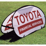 horizontaal toyota-logo Pop Up Een kaderbanner voor sport