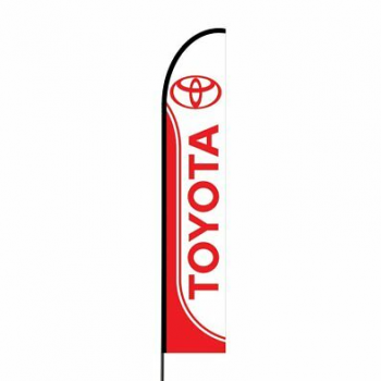 Knitted Polyester Toyota Logo Swooper Feather Flag