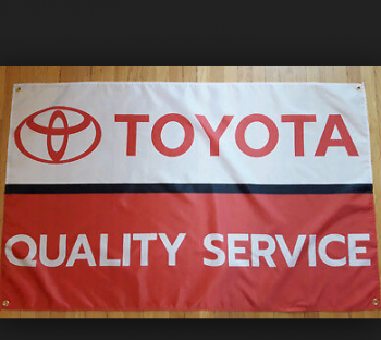 Logo Toyota Drapeau Polyester Logo publicitaire Toyota Bannière Drapeau