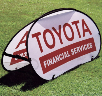 Doppelseiten im Freien Stoff Toyota Werbung Ein Rahmen Banner