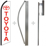 toyota swooper flag toyota logo feather flag personalizado