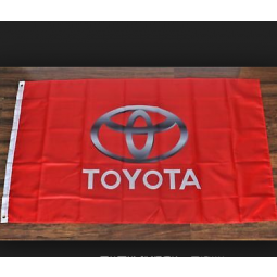 High Quality Toyota advertising flag banners with grommet