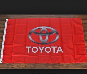 High Quality Toyota advertising flag banners with grommet
