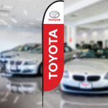 Bannière Toyota Feather personnalisée Logo Toyota Swooper Flag Kit