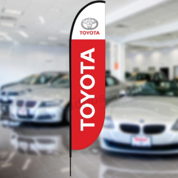 Bannière Toyota Feather personnalisée Logo Toyota Swooper Flag Kit