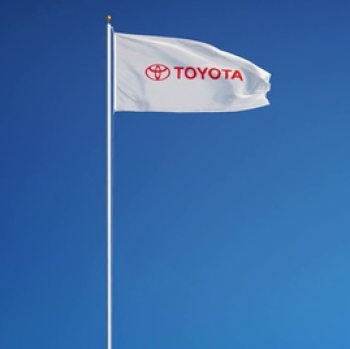 Wind flying custom made Toyota flags Toyota Logo Pole Signs
