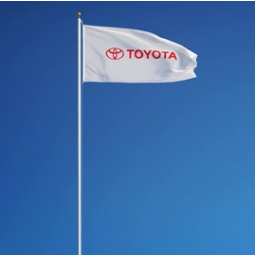 vento che vola su misura bandiere di toyota segni di polo logo toyota