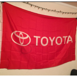 Bannière Toyota en polyester tricoté de haute qualité Bannière logo Toyota