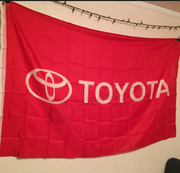 High Quality Knitted Polyester Toyota Banner Toyota Logo Banner