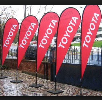 Auto Show Large Polyester Toyota Advertising Teardrop Flag