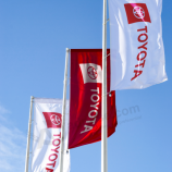 aangepaste afdrukken toyota paal banner voor reclame