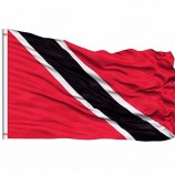 zijdedruk vouwbaar draagbare vlag van trinidad en tobago country